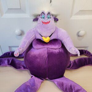 DISNEY Villains The Little Mermaid Ursula Sea Witch 14" Stuffed Plush Figure EUC